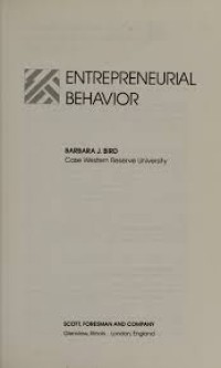 Image of Entrepreneurial Behavior